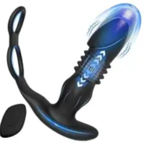 Vibrating Cock Ring Prostate Massager Sex Toy For Men In Pakistan
